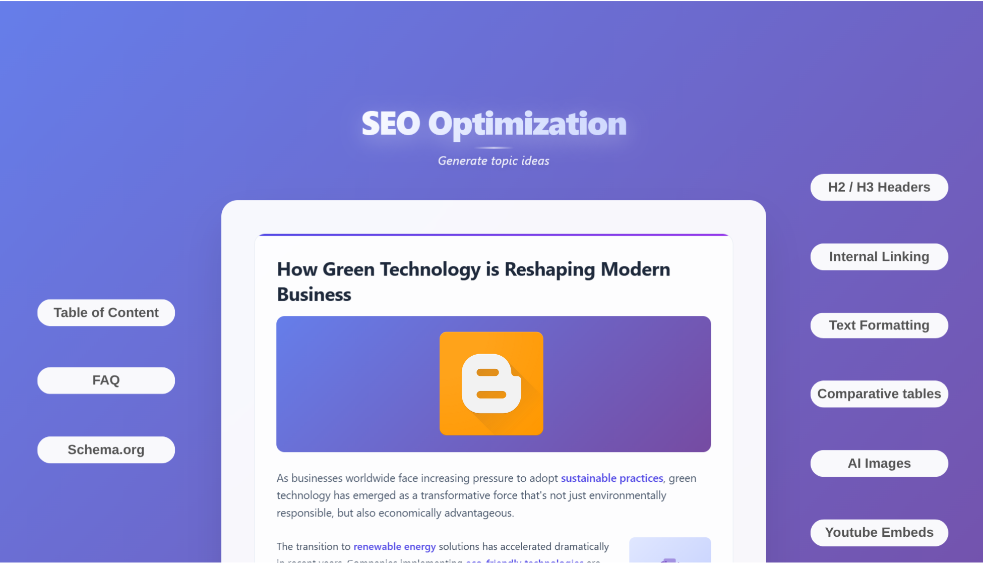 AI Written SEO Optimised article