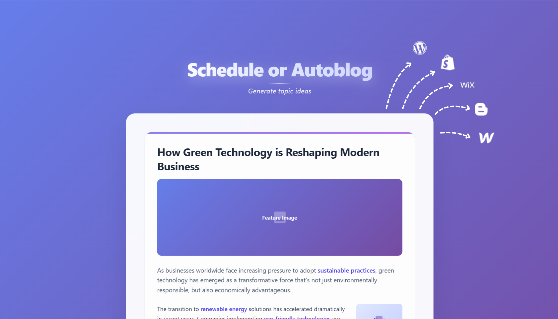 Publish & Autoblog