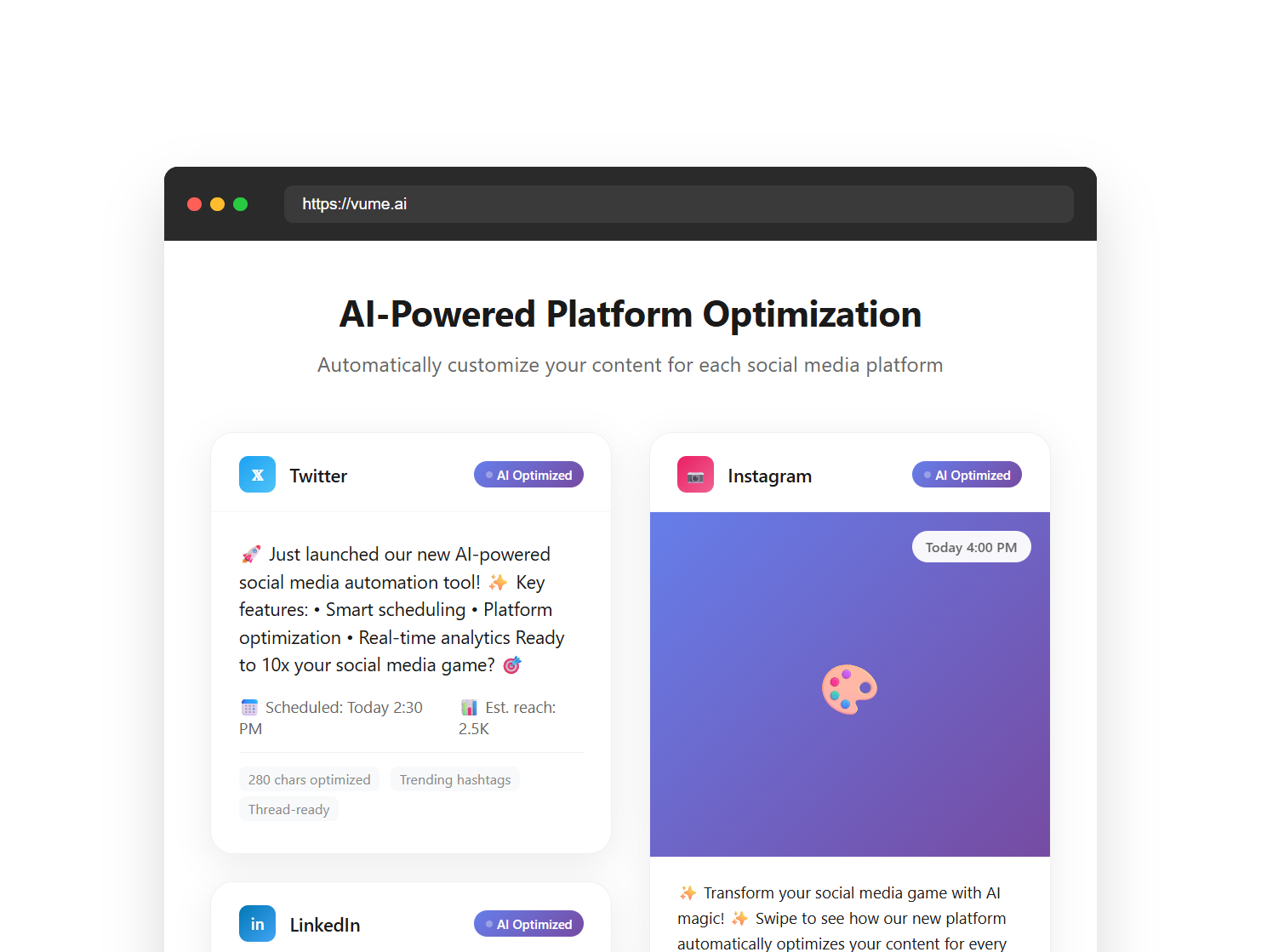 Platform Optimization