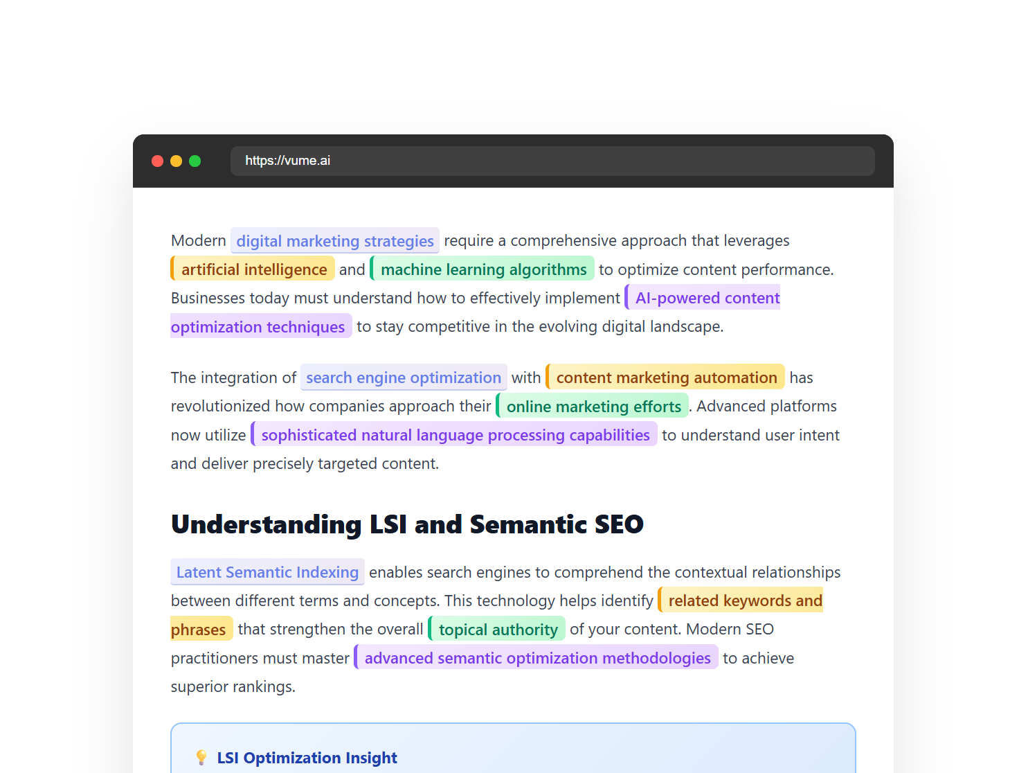 LSI Keywords